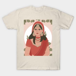 Indian woman portrait T-Shirt